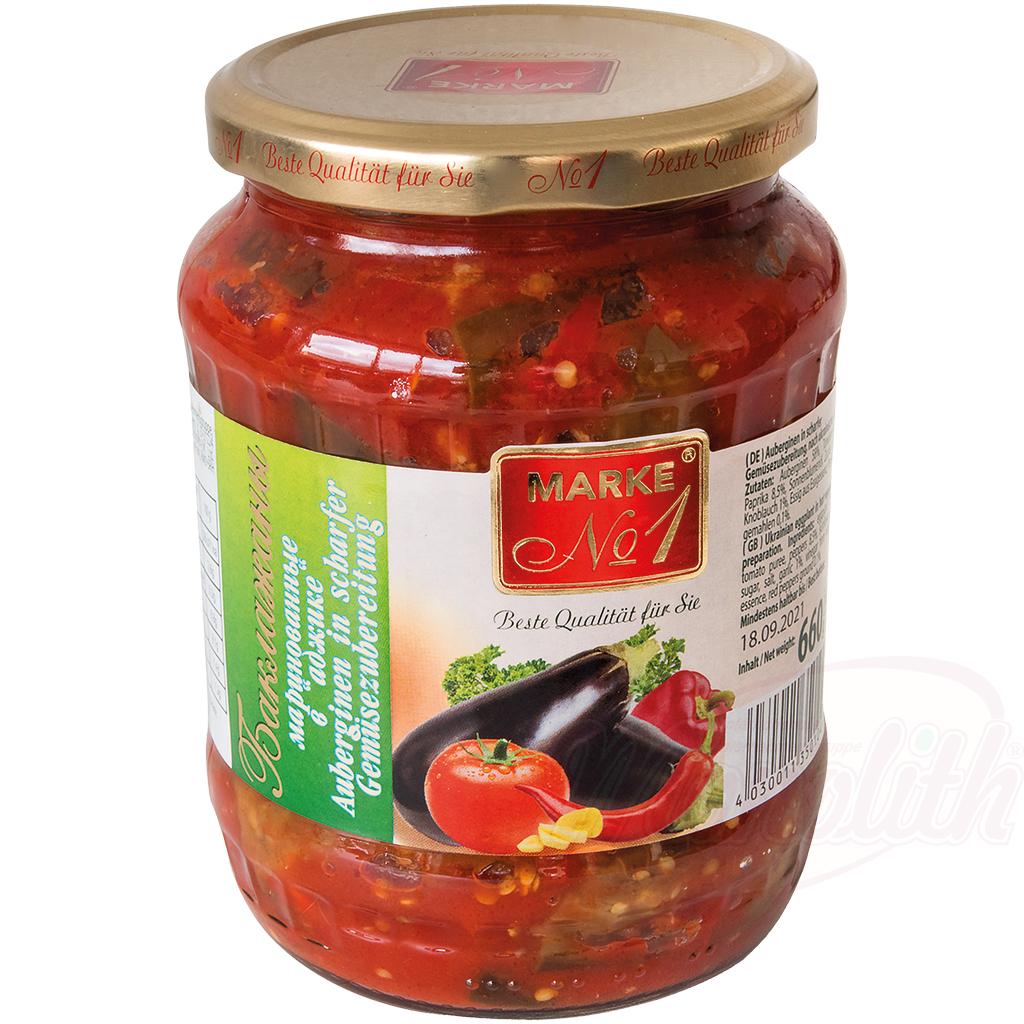 MARKE NR1 EGGPLANT IN HOT VEGETABLE 660G