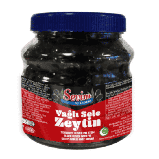 SEVIM BLACK OLIVES 500G