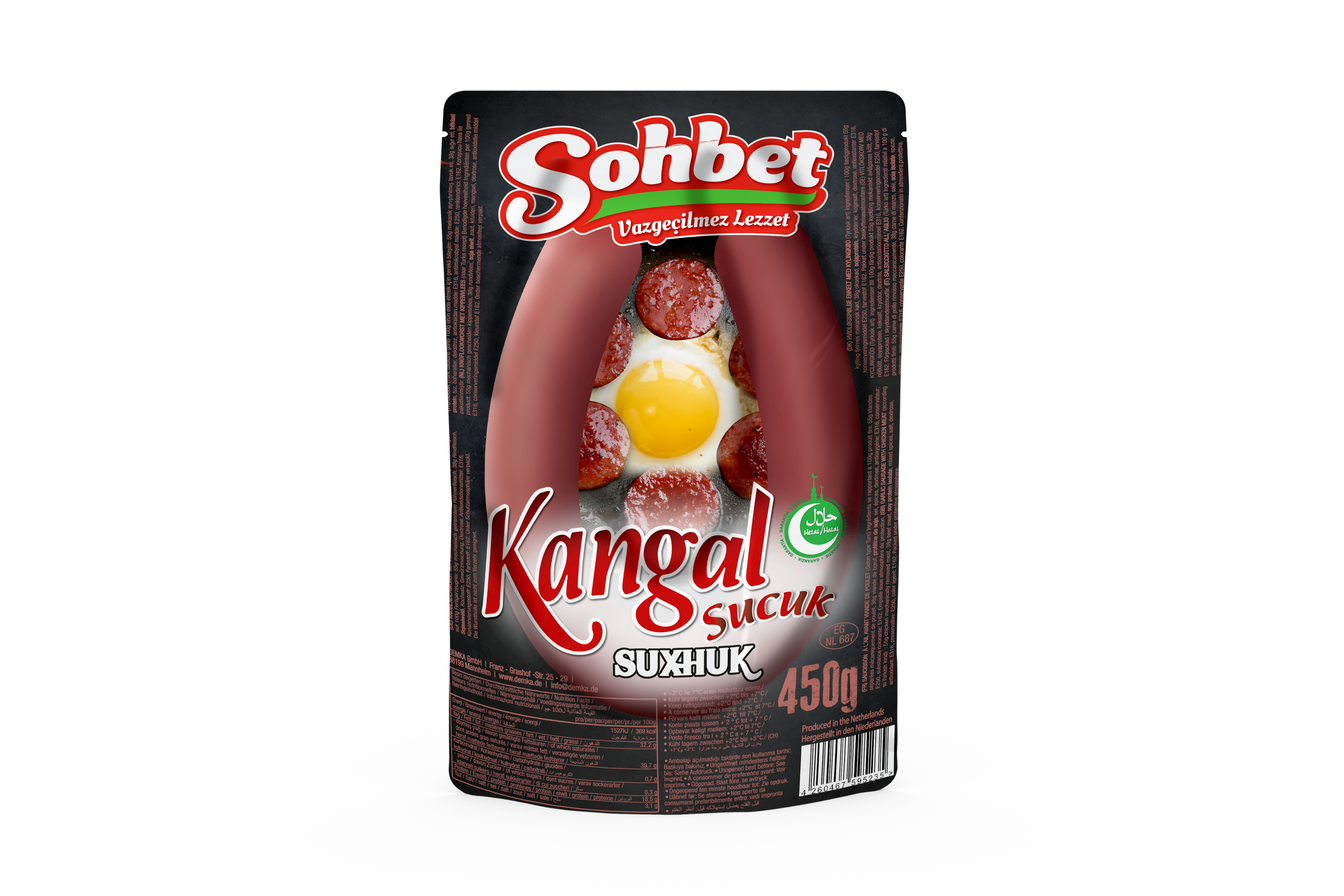 SOHBET KANGAL GARLIC SUCUK 450G