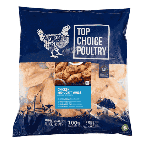 TOP CHOICE CHICKEN MID JOINT WINGS 2KG