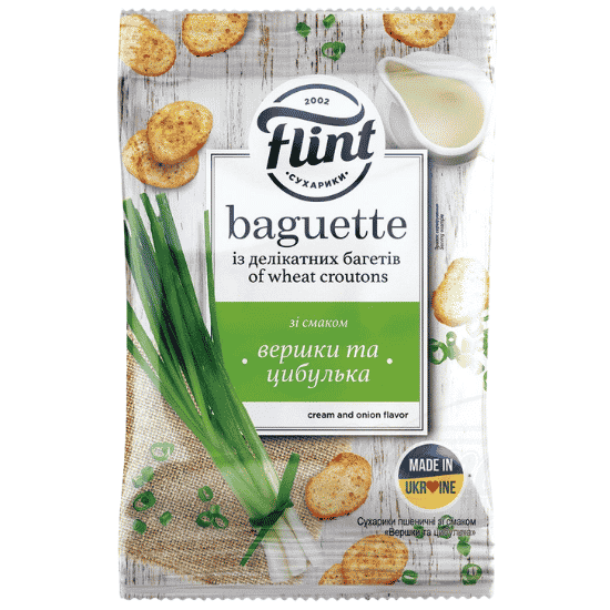 FLINT BAGUETTE SMETANA & SIPULI 60G