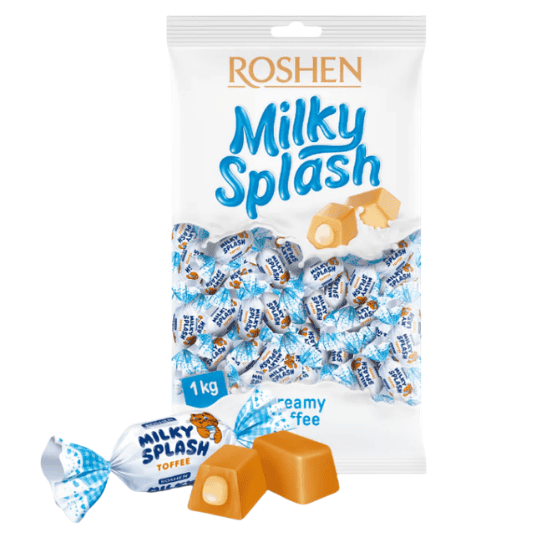 ROSHEN MILKY SPLASH TOFFEE 1KG