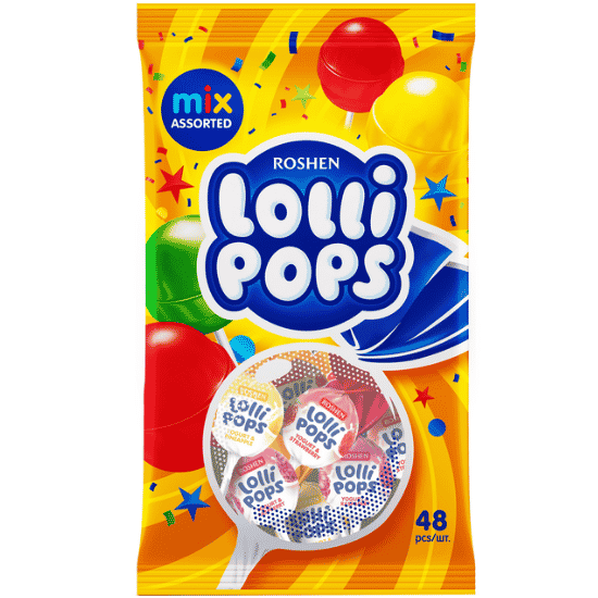 ROSHEN LOLLIPOPS YOGHURT FLAVOURS 920G