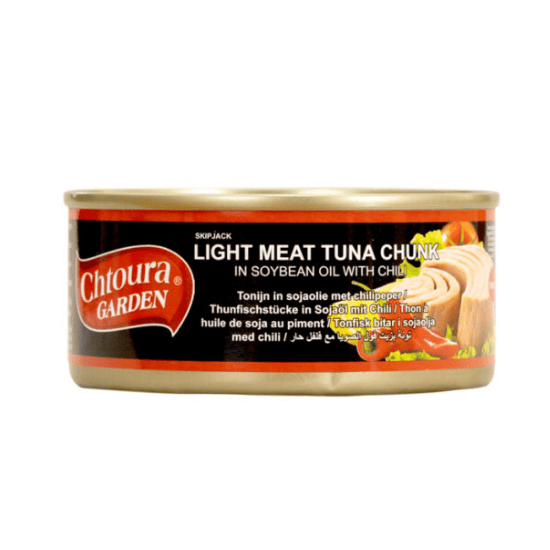 CHTOURA GARDEN TUNA CHUNCK IN OIL HOT 160G