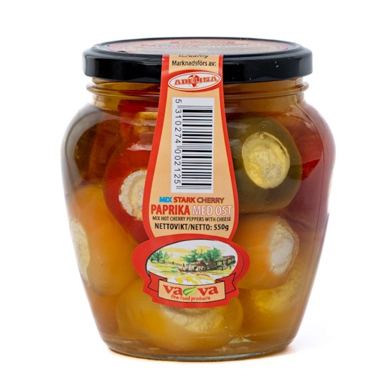 VAVA CHERRY MIX PARPIKA CHEESE 550G
