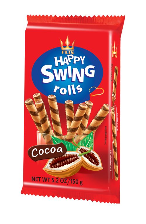 HAPPY SWING ROLLS COCOA 150G