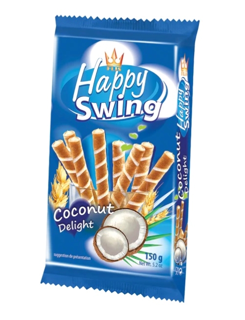HAPPY SWING ROLLS COCONUT 150G