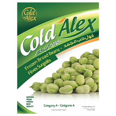 COLD ALEX PEELED BROAD BEANS 400G