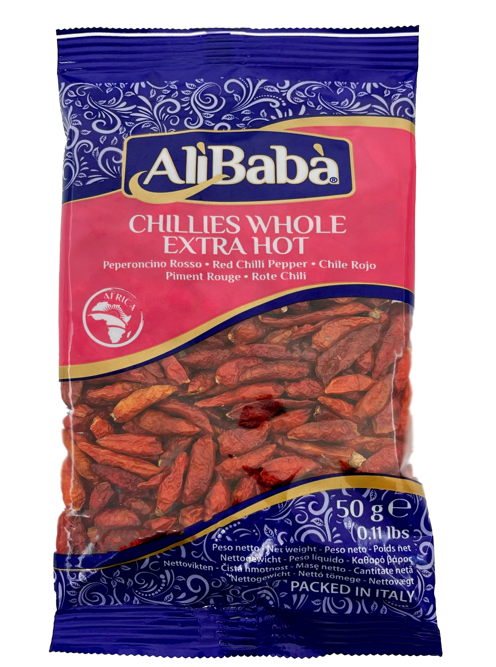 ALIBABA CHILLI WHOLE EXTRA HOT 50G