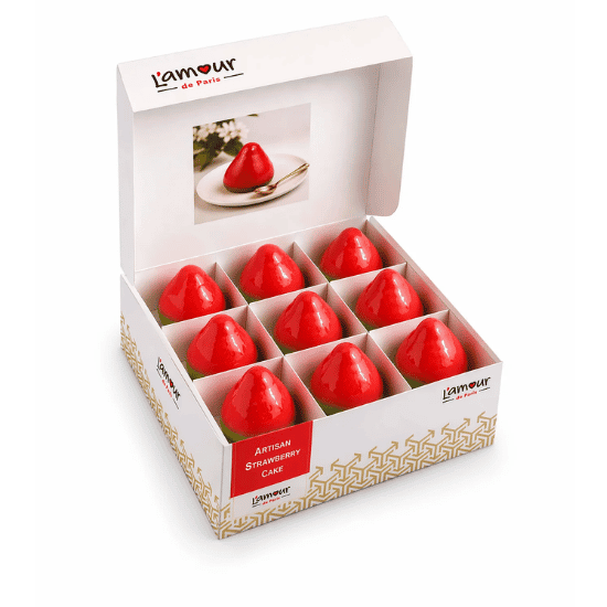 LAMOUR ARTISAN STRAWBERRY CAKE 9X90G