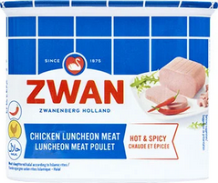 ZWAN CHIKEN LUNCHEON MEAT 340G HOT