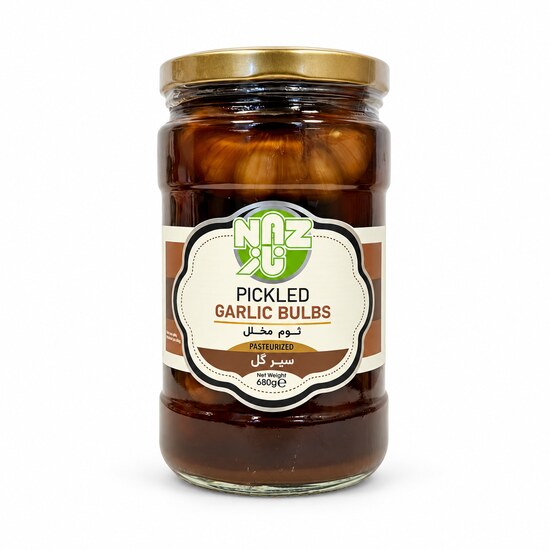 NAZ PICKLED GARLIC BULBS RED 680G