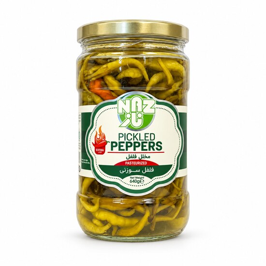 NAZ PICKLED PEPPERS HOT 640G