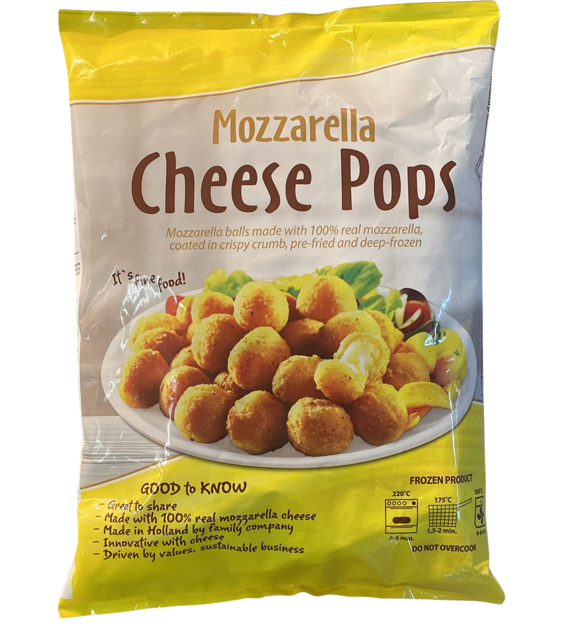 ELBURG MOZZARELLA CHEESE POPS 1KG