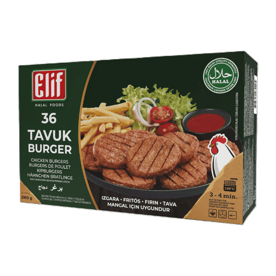 ELIF CHICKEN BURGER 36KPL 2160G