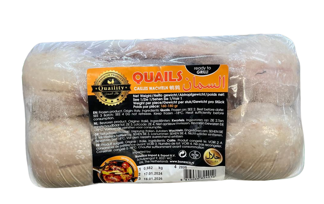 QUAILS CAILLES WACHTELN 600G