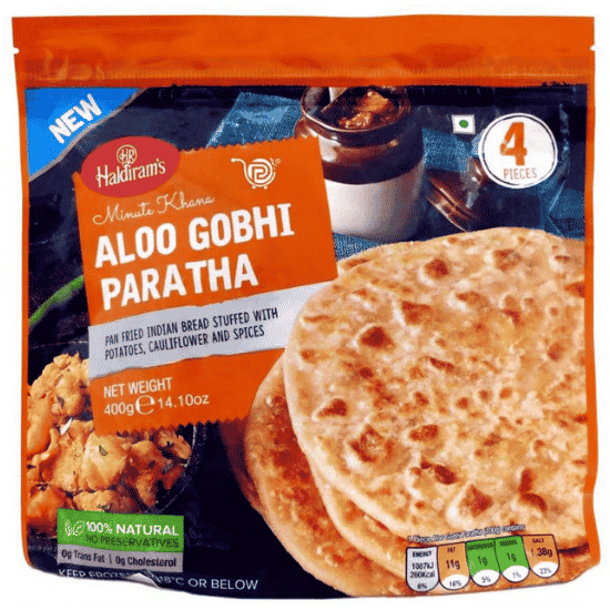 HALDIRAMS ALOO GOBHI PARATHA 400G