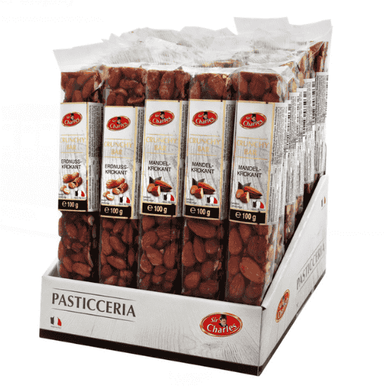 SIR CHARLES ALMOND PEANUTS BARS 100G